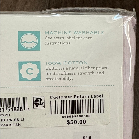 Martha Stewart Twin Sheet Set percale 100% cotton 360 thread count NWT - Picture 7 of 9